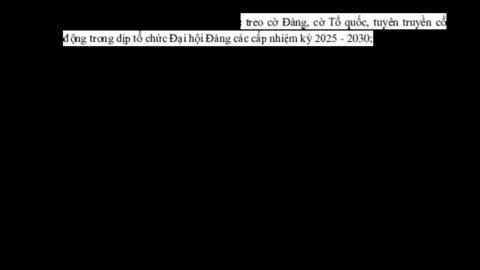 Công văn về việc treo cờ Đảng, cờ Tổ quốc, tuyên truyền cổ động trong dịp tổ chức Đại hội Đảng các cấp nhiệm kỳ 2025 - 2030