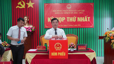 KỲ HỌP THỨ NHẤT HĐND XÃ CAO LỘC KHÓA II, NHIỆM KỲ 2026 -2031