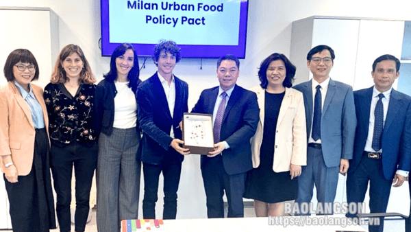 Lãnh đạo UBND tỉnh Lạng Sơn làm việc với Ban Thư ký hiệp ước chính sách lương thực Milan (Italia)