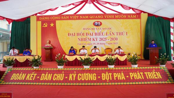 Phiên trù bị Đại hội Đại biểu Đảng bộ xã Cao Lộc lần thứ I, nhiệm kỳ 2025-2030