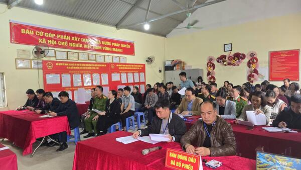 Xã Cao Lộc tổ chức diễn tập công tác bầu cử Đại biểu Quốc hội khóa XVI và Đại biểu HĐND các cấp nhiệm kỳ 2026 – 2031