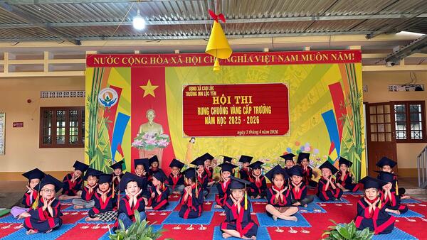 Trường Mầm non Lộc Yên tổ chức Hội thi “Rung Chuông Vàng” dành cho trẻ 5 tuổi