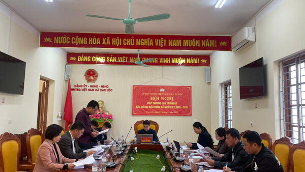 Hội nghị hiệp thương lần thứ nhất về cơ cấu, số lượng người ứng cử đại biểu Hội đồng nhân dân xã Cao Lộc nhiệm kỳ 2026-2031