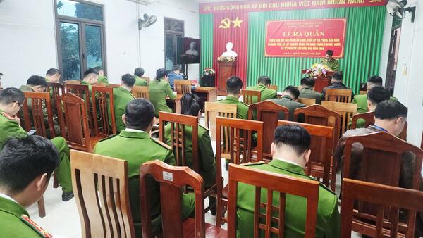 Công an xã Cao Lộc tổ chức Lễ ra quân cao điểm tấn công, trấn áp tội phạm, bảo đảm an ninh, trật tự các sự kiện chính trị quân trọng của đất nước và Tết Nguyên đán Bính Ngọ năm 2026